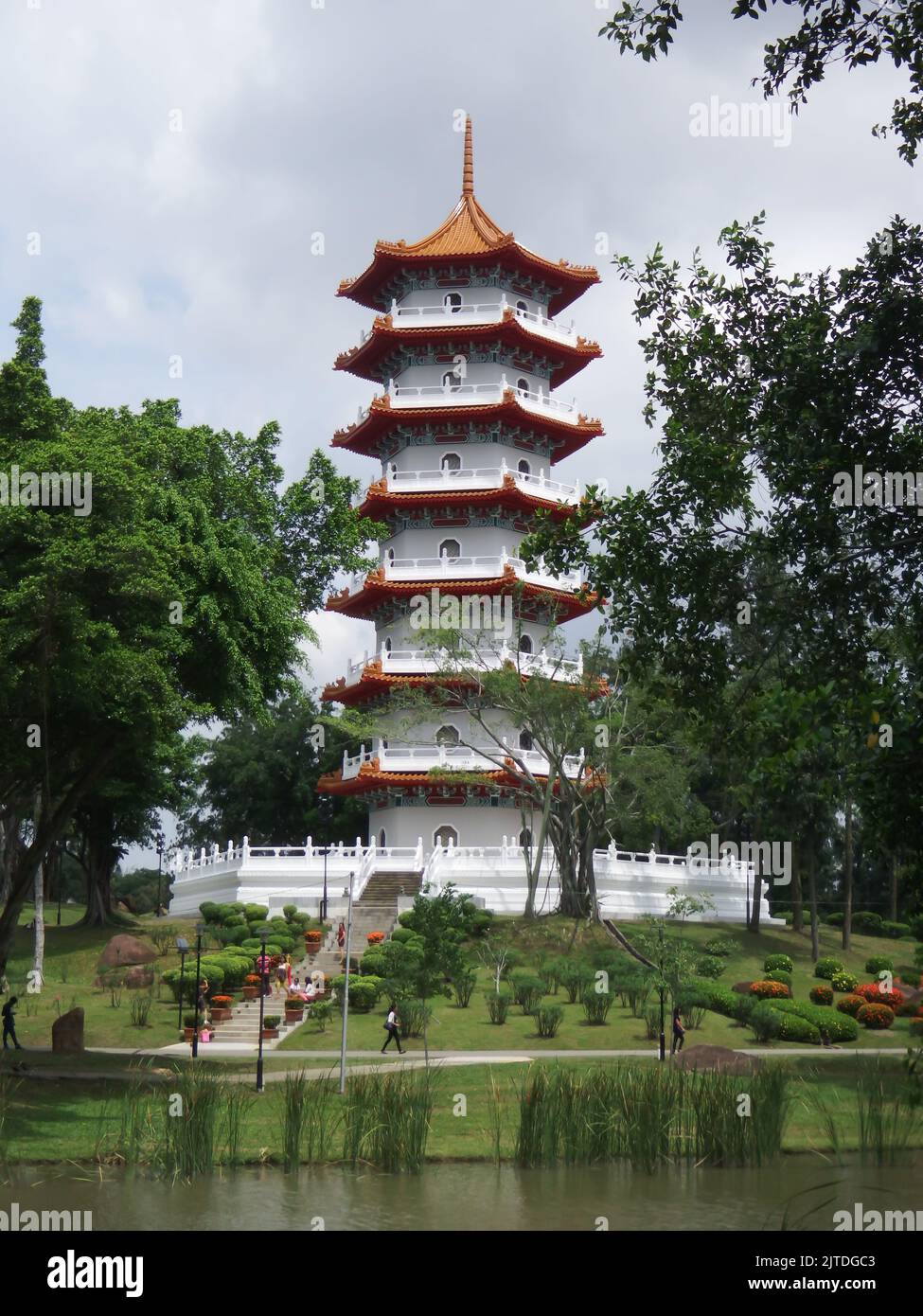 Pagode im japanischen Garten Stockfoto