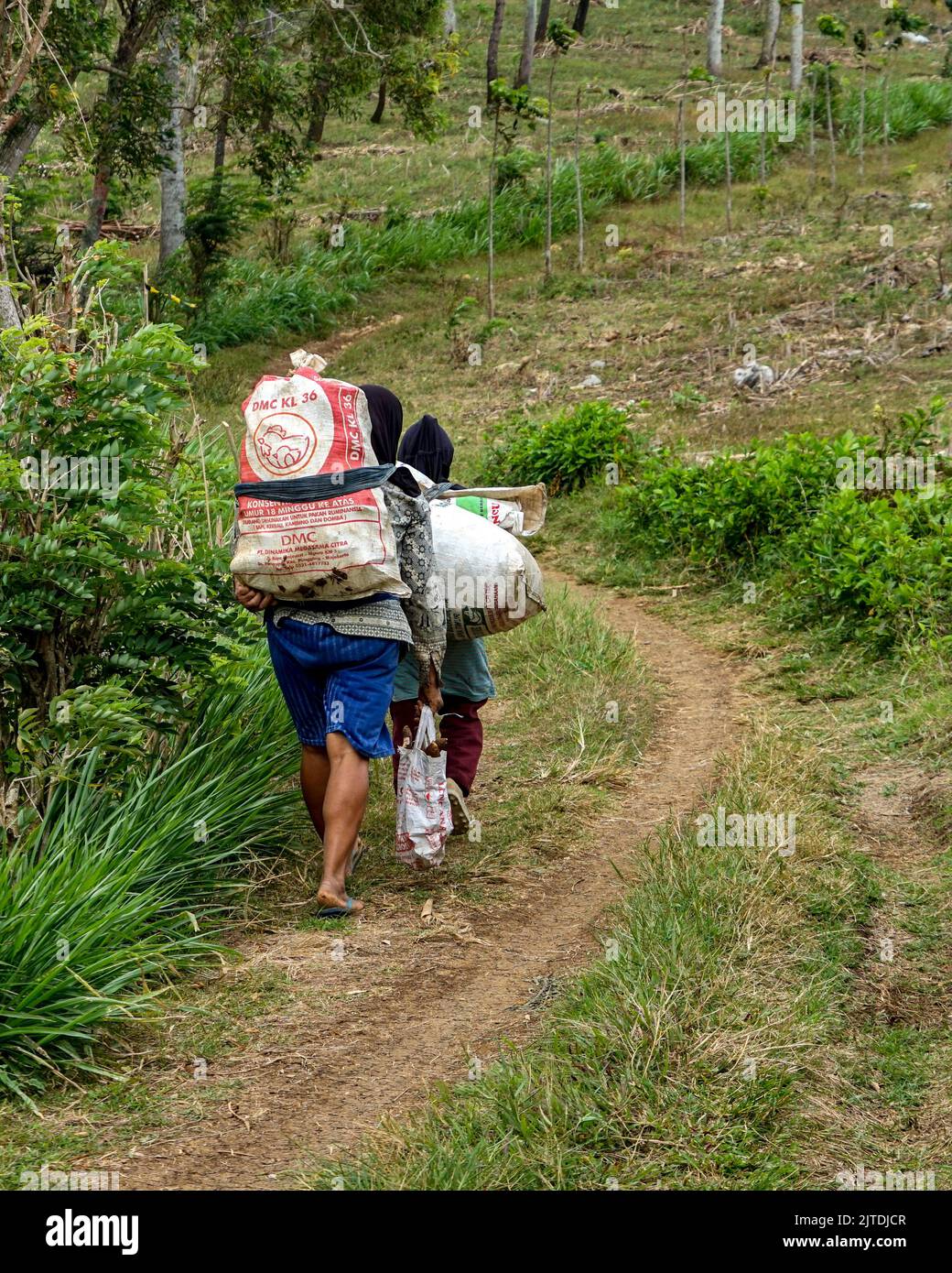 Lokale Bevölkerung in Trenggalek, Ost-Java, Indonesien - 24. August 2022 : Stockfoto