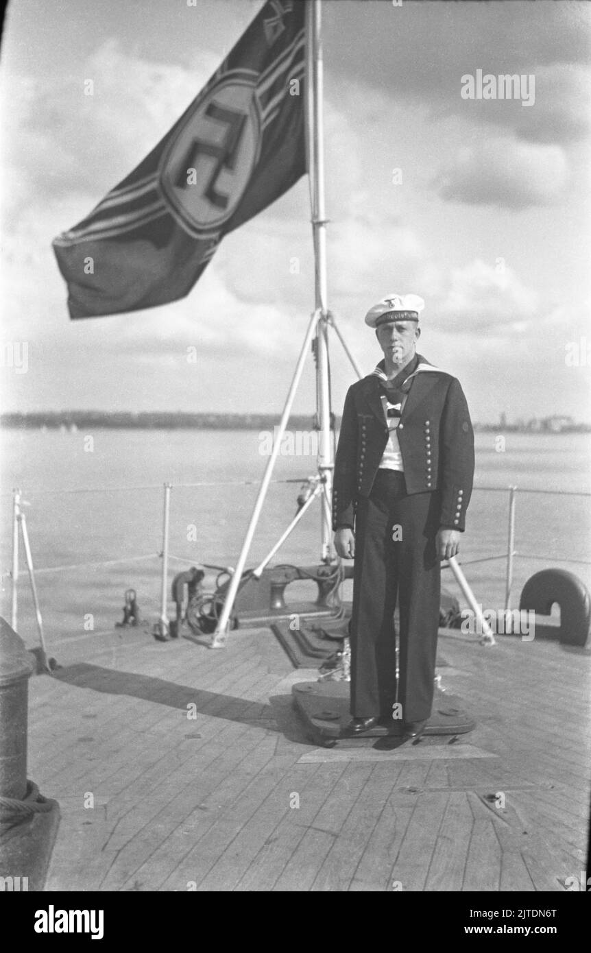 Kriegsmarine-Seemann Stockfoto