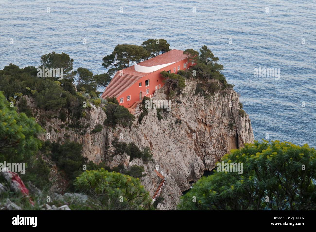 Capri - Villa Malaparte dal sentiero di Pizzolungo Stockfoto