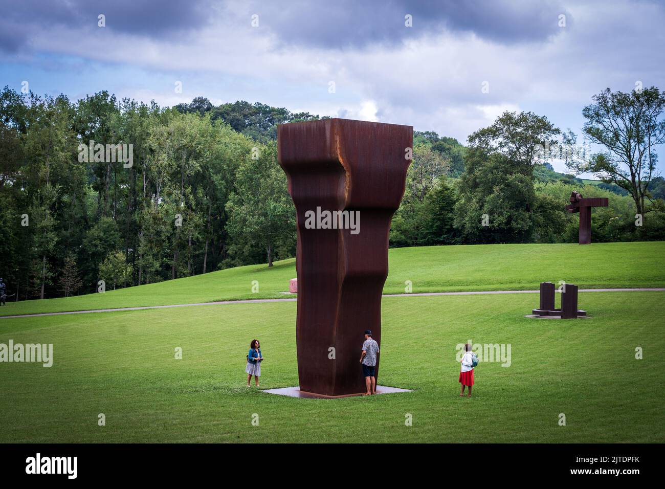 Chillida Leku Ein Museum des baskischen Bildhauers Eduardo Chillida in der Nähe der Stadt San Sebastian. Spanien. Stockfoto