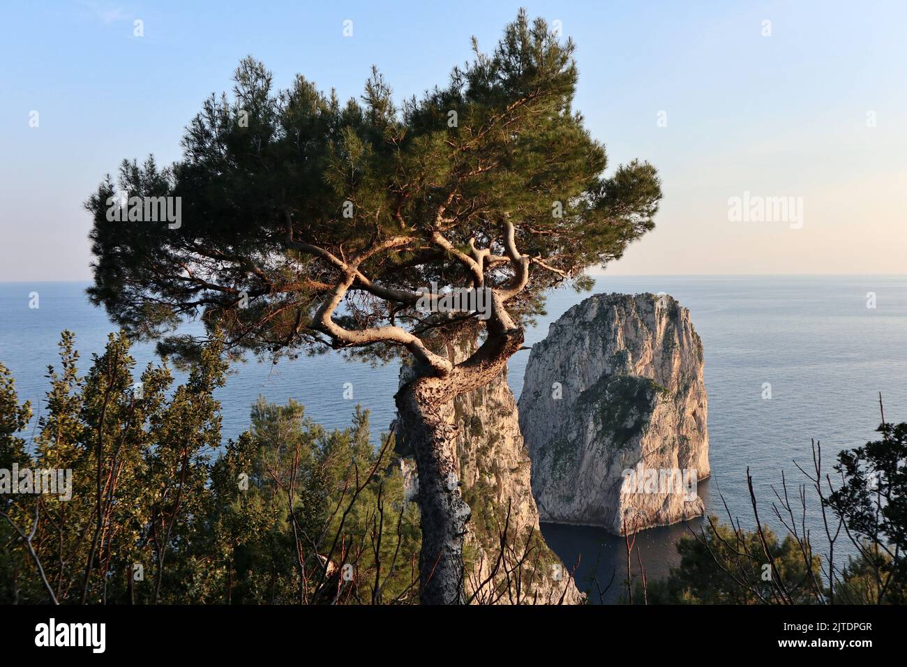 Capri - Scorcio dei faraglioni da Via Tragara Stockfoto