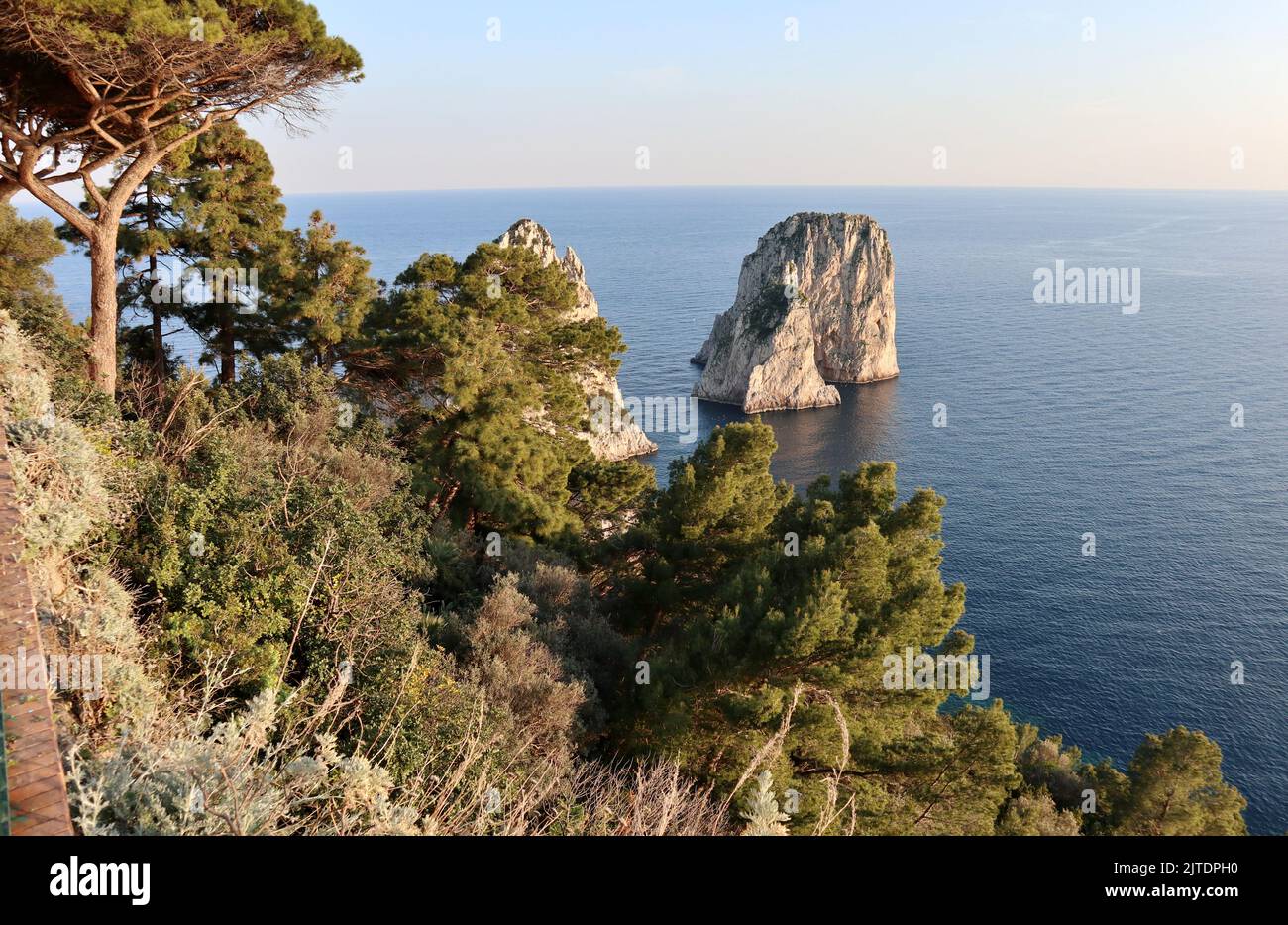 Capri - Scorcio dei faraglioni dal Belvedere Tragara Stockfoto