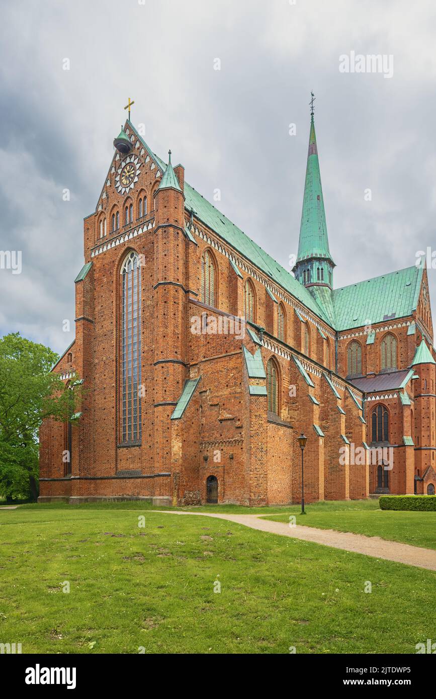 Seitenansicht des Doberan Münster bei Rostock Stockfoto