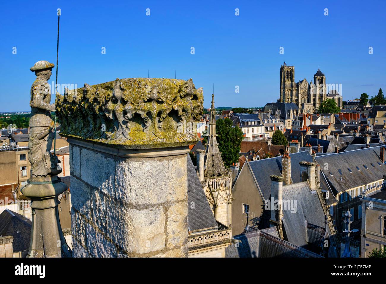 Cher (18), Frankreich, Bourges, Kathedrale St. Etienne, UNESCO-Welterbe Stockfoto