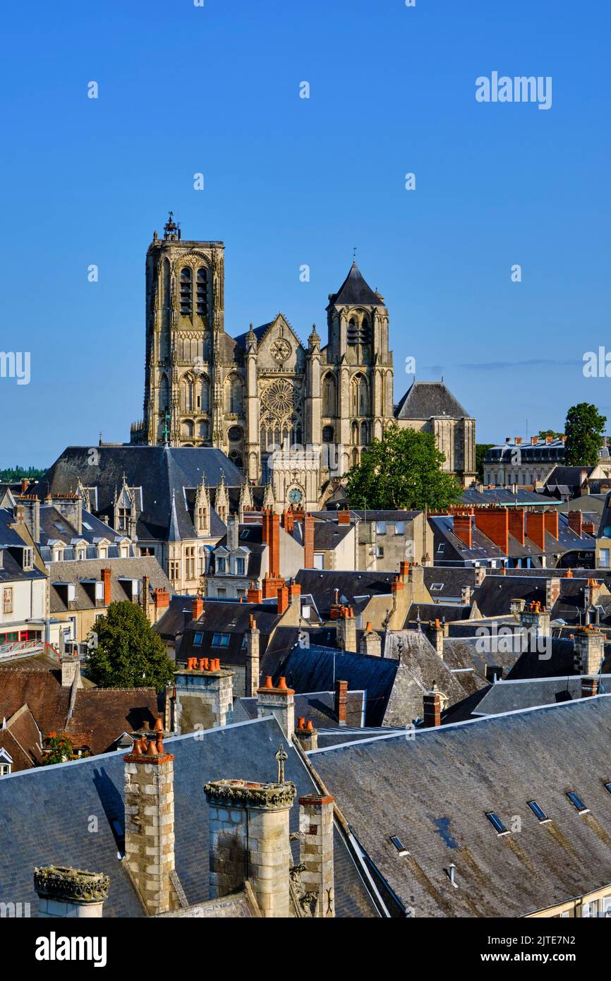 Cher (18), Frankreich, Bourges, Kathedrale St. Etienne, UNESCO-Welterbe Stockfoto