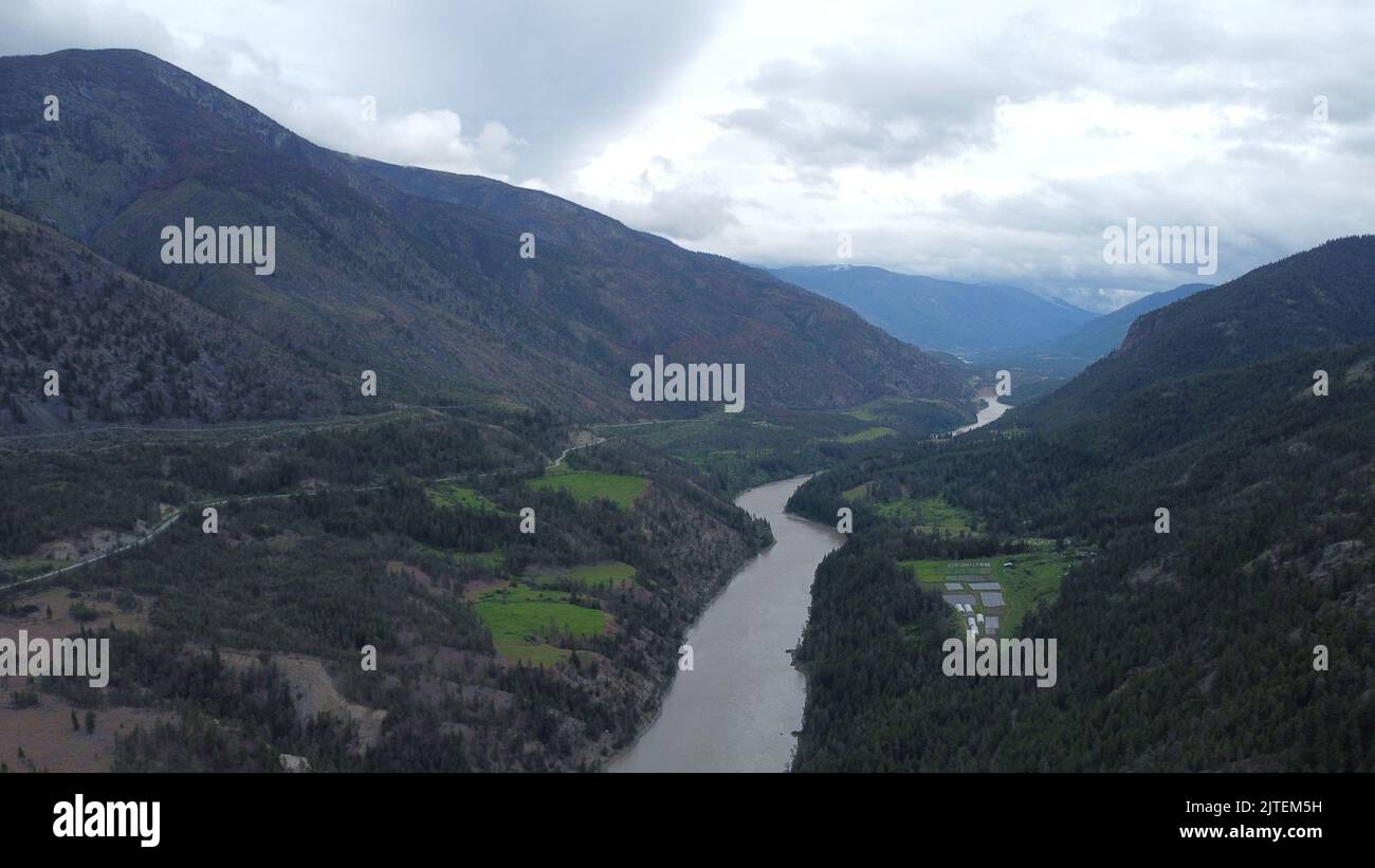 Der Mighty Fraser River Stockfoto