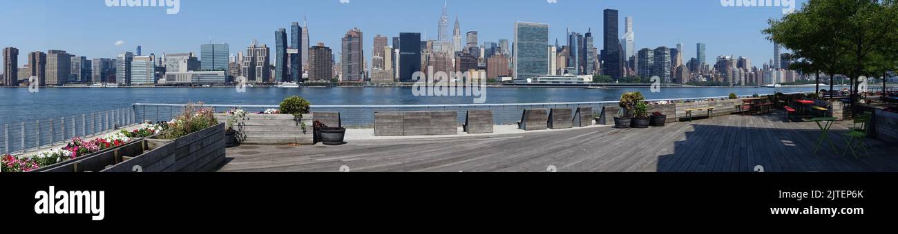 Gantry Plaza State Park - Stadtteil Queens - New York City, USA Stockfoto