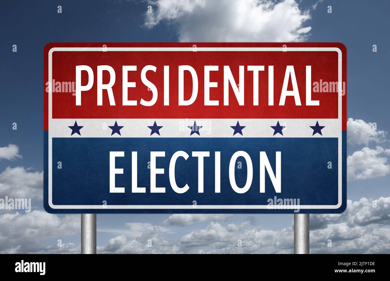Präsidentschaftswahl in den Vereinigten Staaten Stockfoto