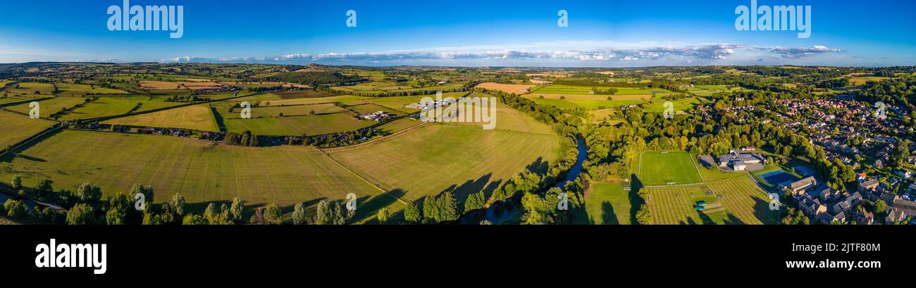 Panoramablick über die Landschaft von North Yorkshire Stockfoto