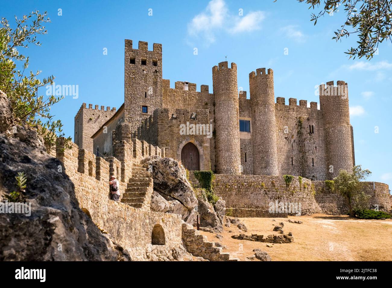 Portugal, Obidos, alte Burgfestung Stockfoto