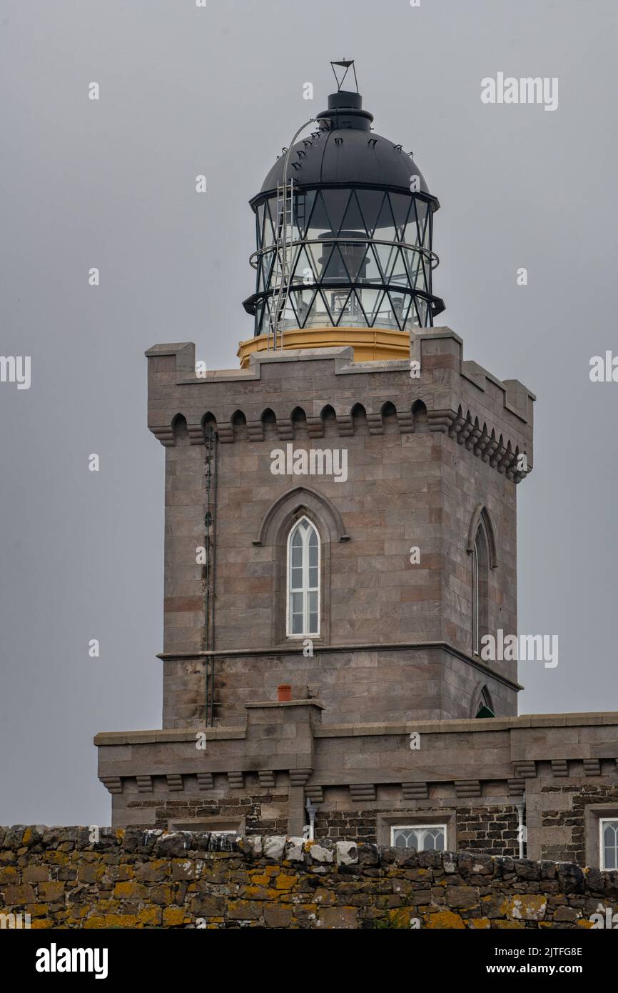 Isle of May Lighthouse, Firth of Forth, Schottland, Großbritannien Stockfoto