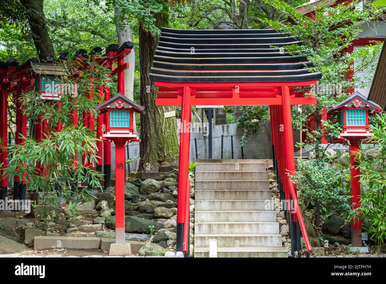 ToriiTore am NogijinjaSchrein in Nogizaka, Akasaka, Tokio, Japan