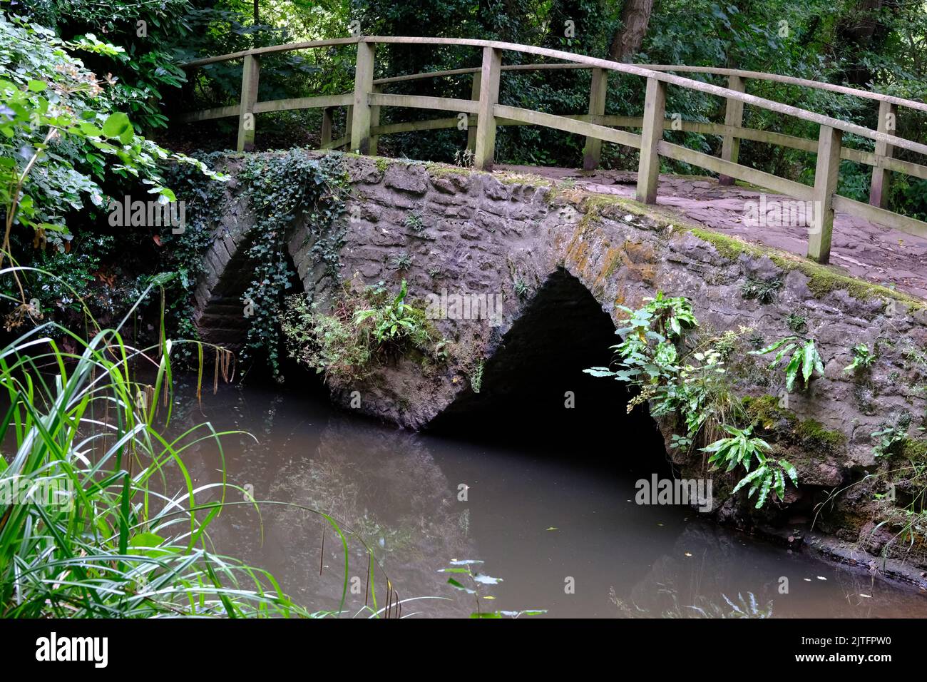 Alte Crickback-Brücke in Chew Magna, Somerset. Stockfoto