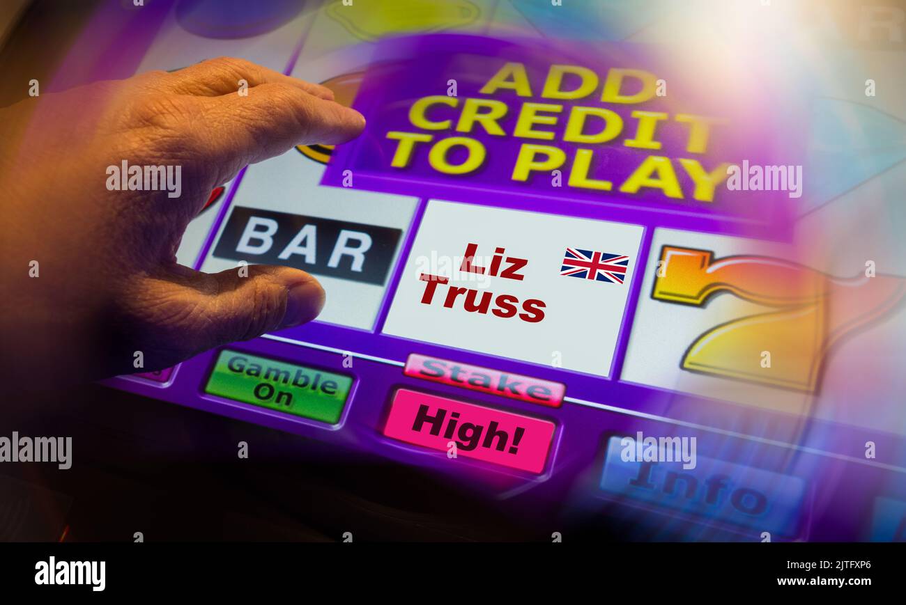 Lizz Truss Konzept der Führungskampagne. Stockfoto