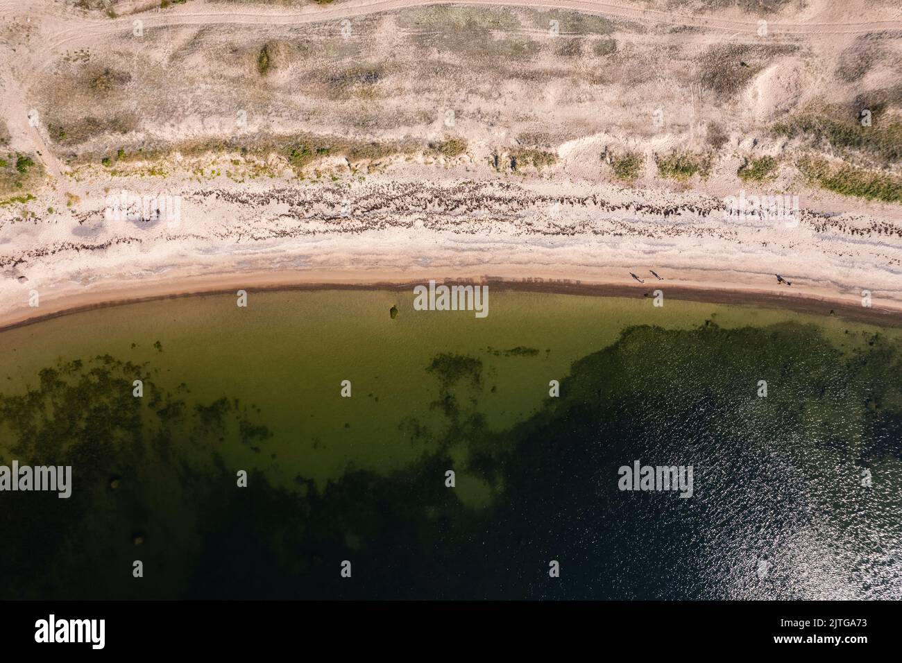 Hintergrund-Muster für Strand und Wasserlinie Stockfoto