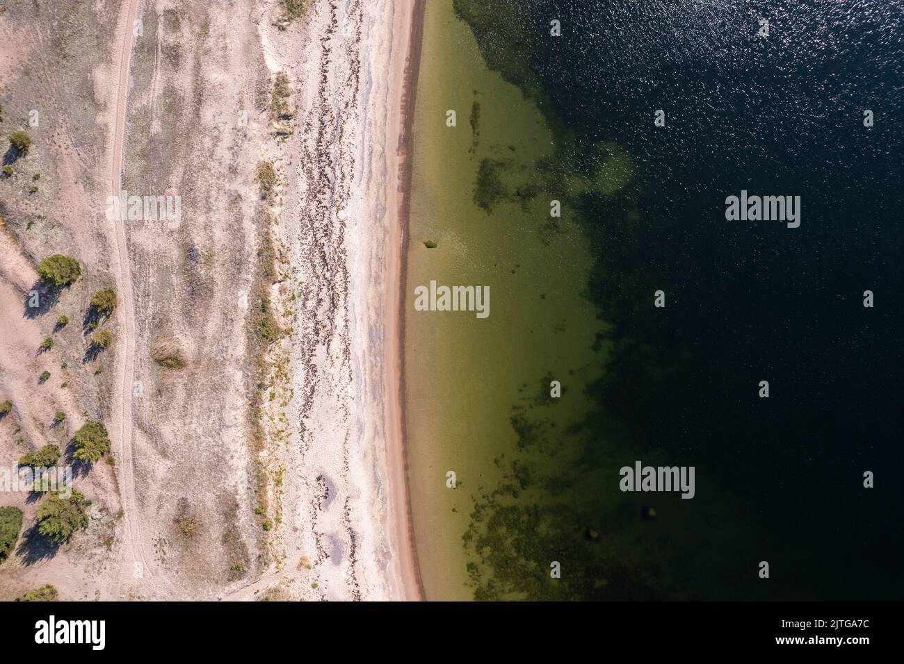 Hintergrund-Muster für Strand und Wasserlinie Stockfoto