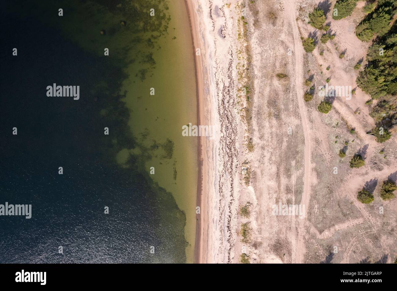 Hintergrund-Muster für Strand und Wasserlinie Stockfoto