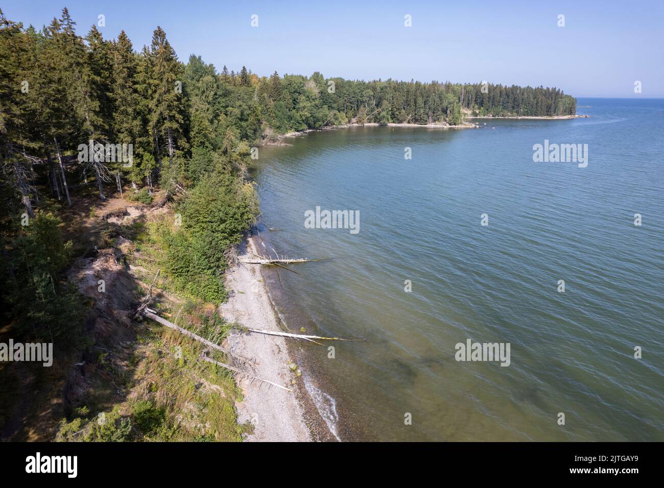 Landschaft an der estnischen Küste Stockfoto