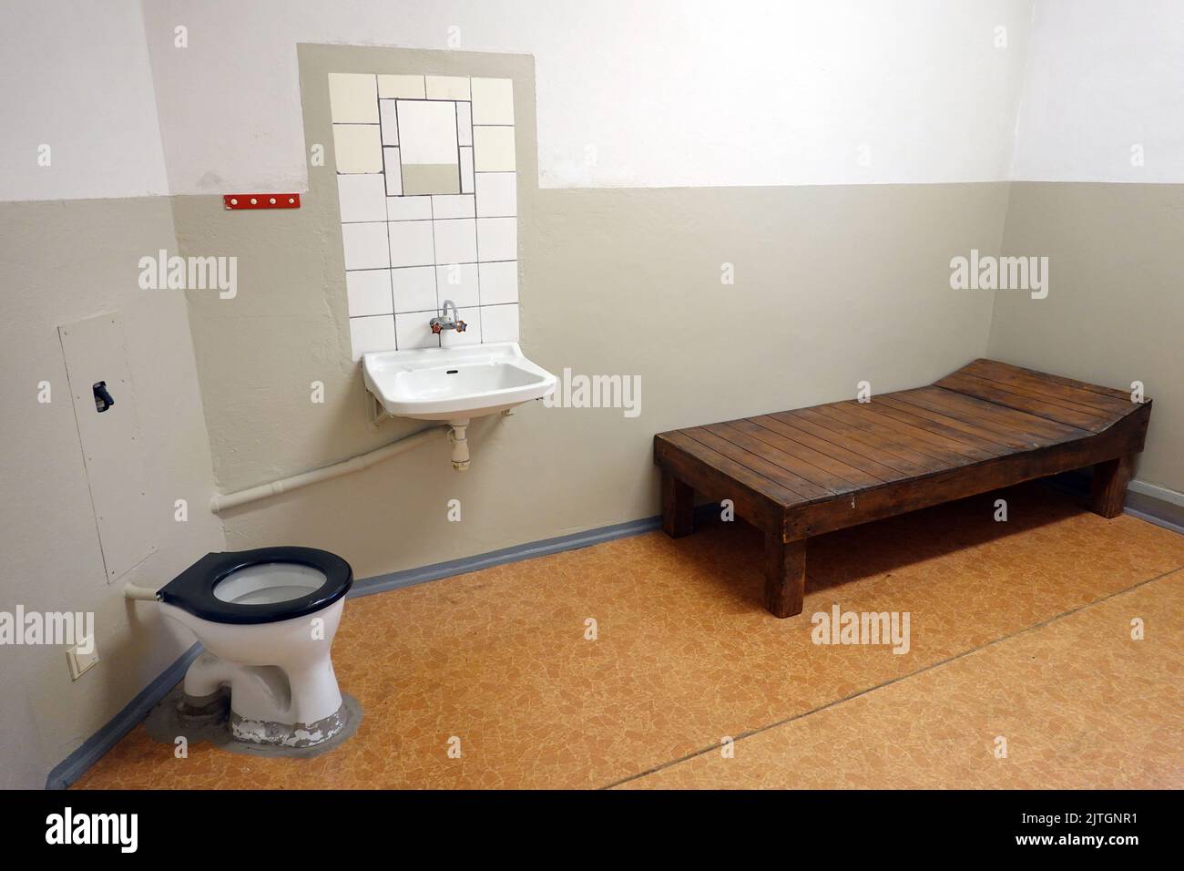 Gedenkstätte STASI-Gefängnis Hohenschoenhausen, Deutschland, Berlin Stockfoto