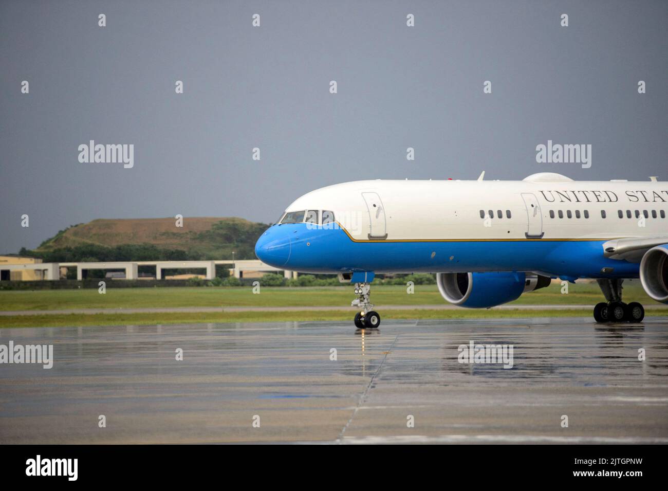 Maryland, USA, 30. August 2022, Air Force One trifft am Dienstag, dem 30. August 2022, auf der Joint Base Andrews in Maryland ein. Foto von Bonnie Cash/Pool/ABACAPRESS.COM Stockfoto