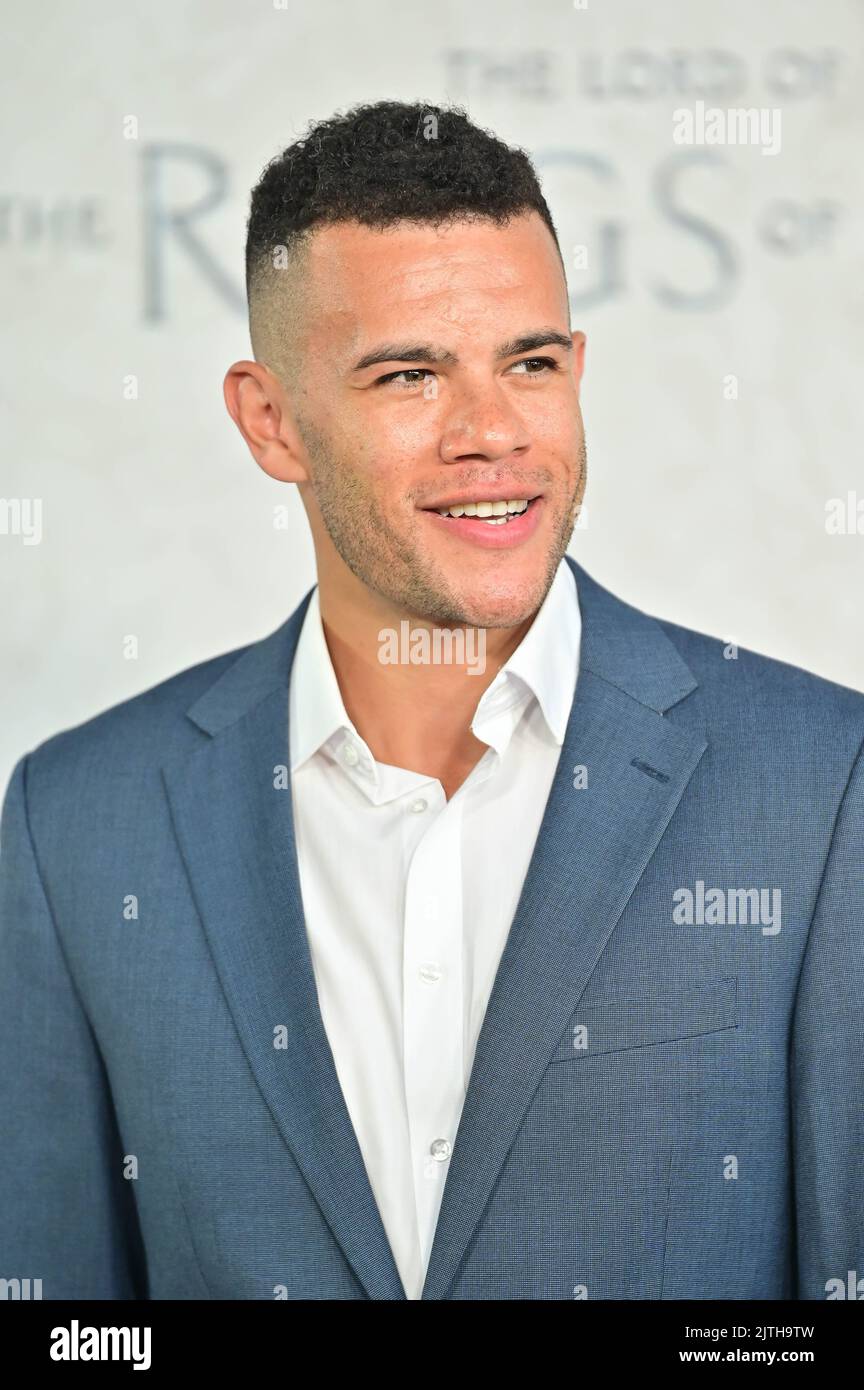 London, Großbritannien. - 30.. August 2022. Julian Moore-Cook kommt bei der Premiere der TV-Show „Herr der Ringe: Die Ringe der Macht“ im ODEON Luxe West End, Leicester Square, London, Großbritannien, an. - 30.. August 2022. Stockfoto