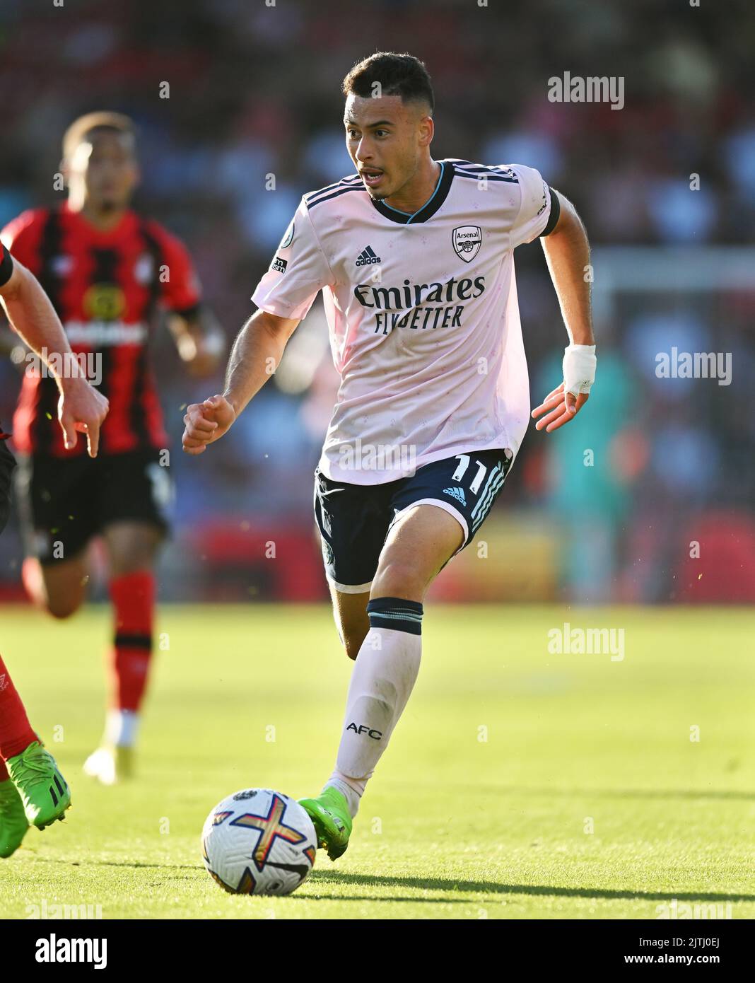 20 Aug 2022 - AFC Bournemouth gegen Arsenal - Premier League - Vitality Stadium Gabriel Martinelli von Arsenal während des Premier League-Spiels gegen Bournemouth. Picture : Mark Pain / Alamy Live News Stockfoto