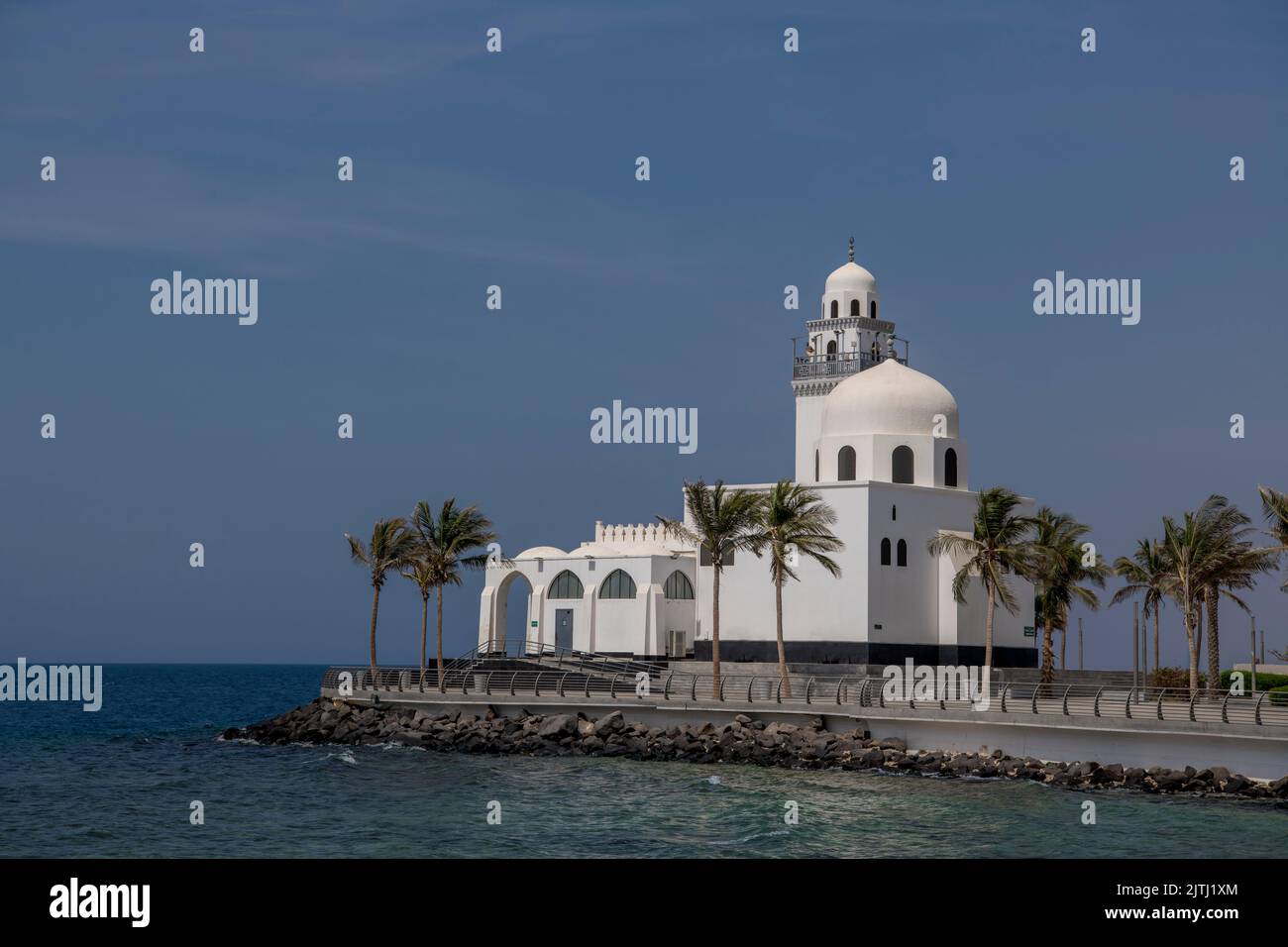 Insel-Moschee Jeddah Corniche Saudi-Arabien 1 Stockfoto