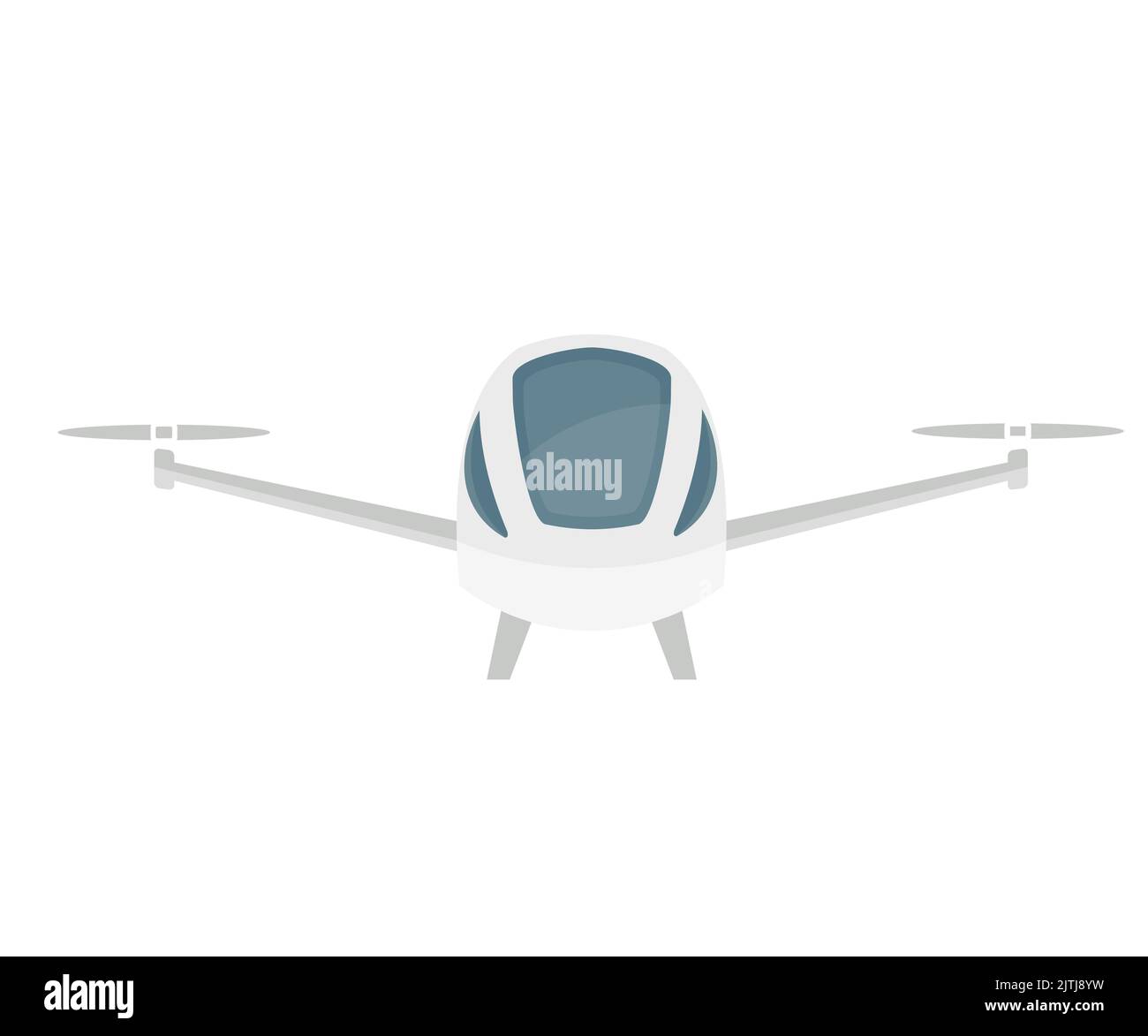 Autonomes fahrerloses Fliegen von Luftfahrzeugen, vertikaler elektrischer Start und Landung von Flugzeugen Logo-Design. Autonomes Flugzeug, Drohne, elektrisch. Stock Vektor