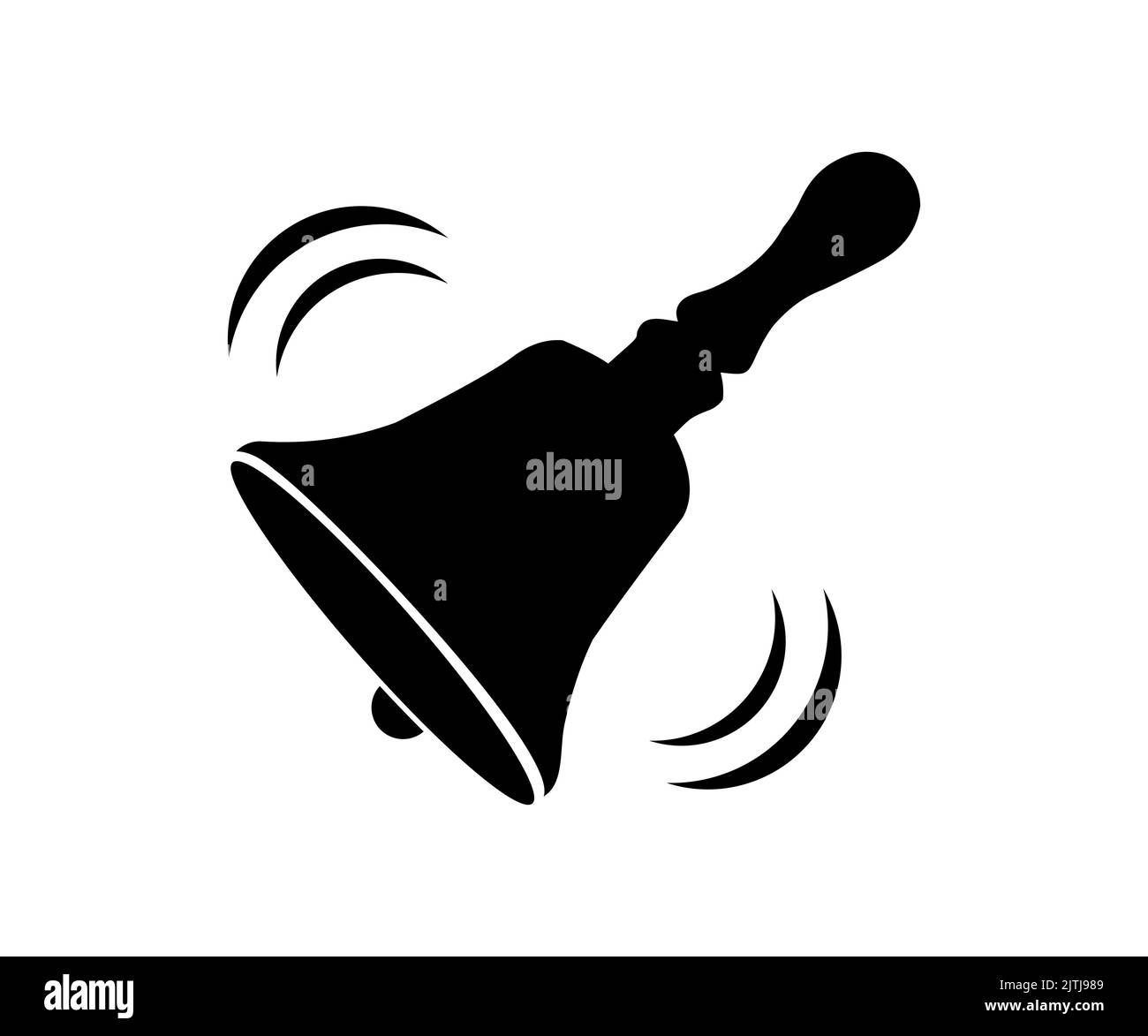 Sopcone Handglocke Aus Messing - Extra Laut Mit Holzgriff, 11cm