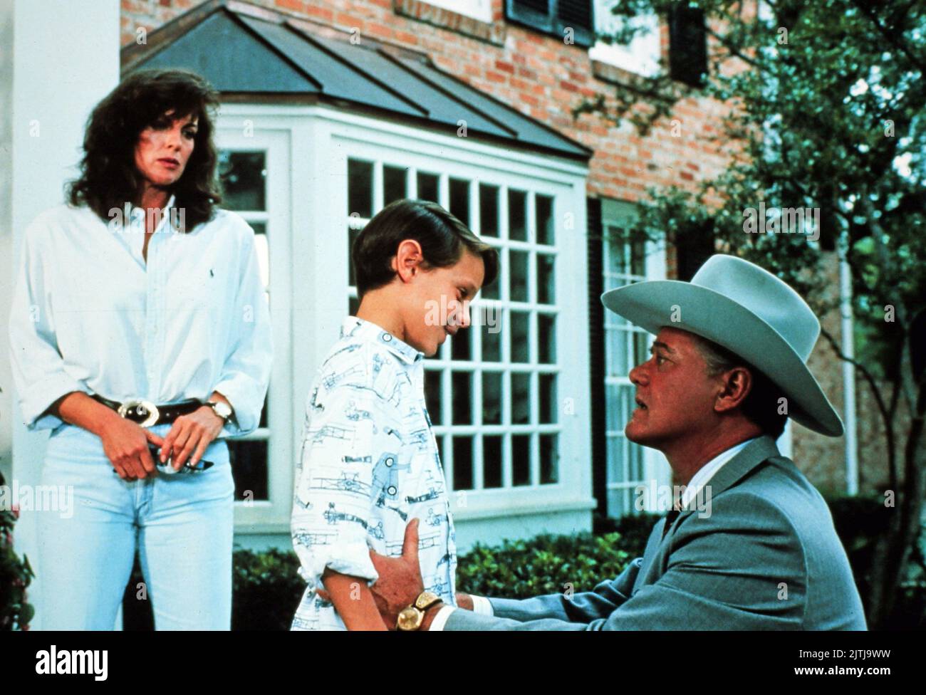 Dallas, Fernsehserie, USA 1978 - 1991, Darsteller: Linda Gray, Omri Katz, Larry Hagman Stockfoto