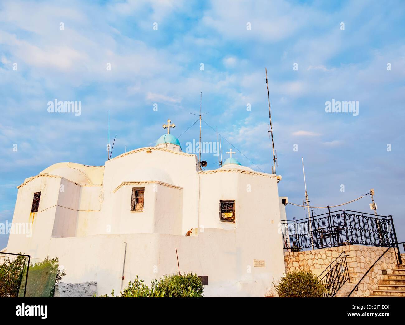 St. George's Chapel bei Sonnenaufgang, Athen, Attika, Griechenland Stockfoto