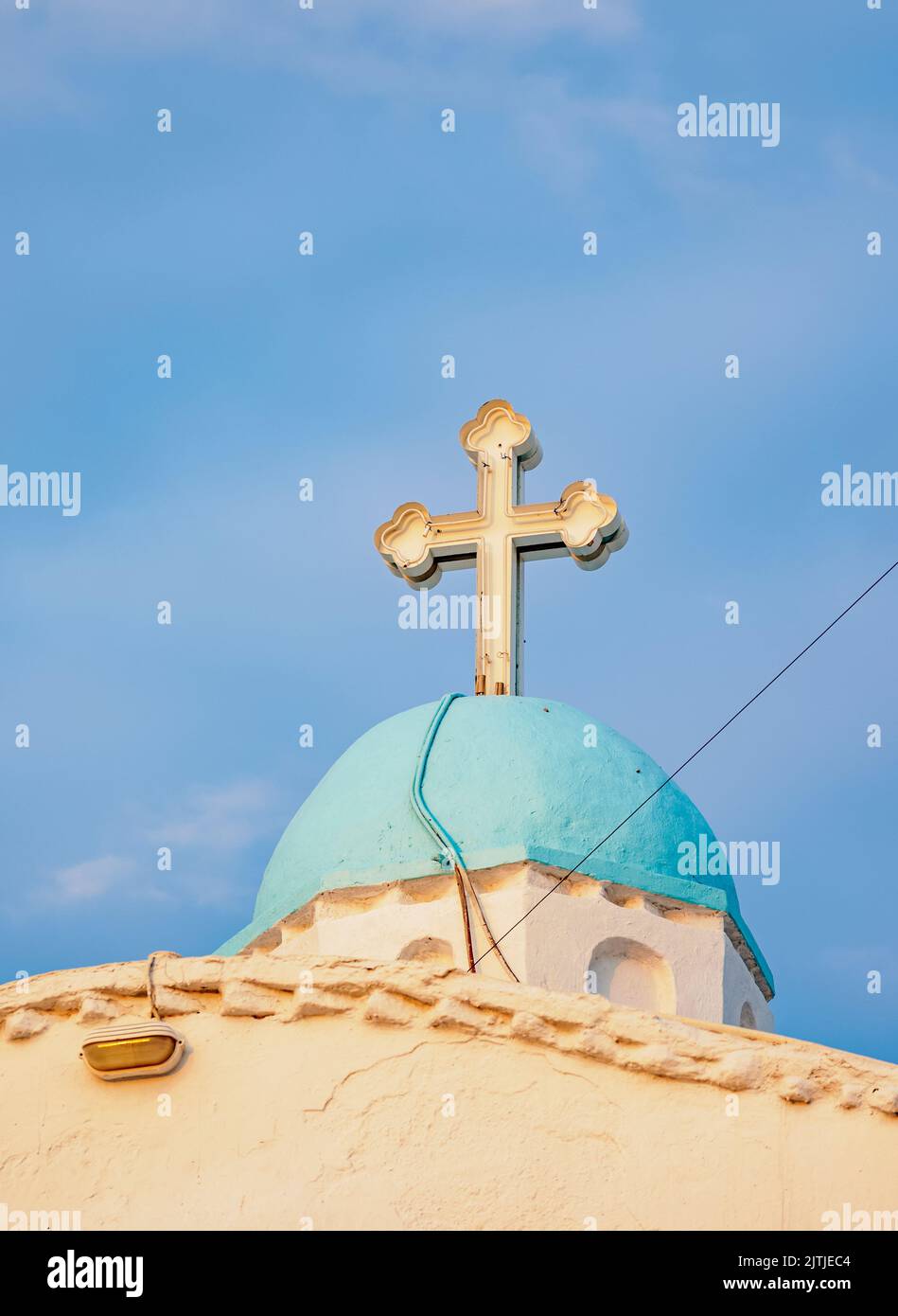 St. George's Chapel bei Sonnenaufgang, Athen, Attika, Griechenland Stockfoto