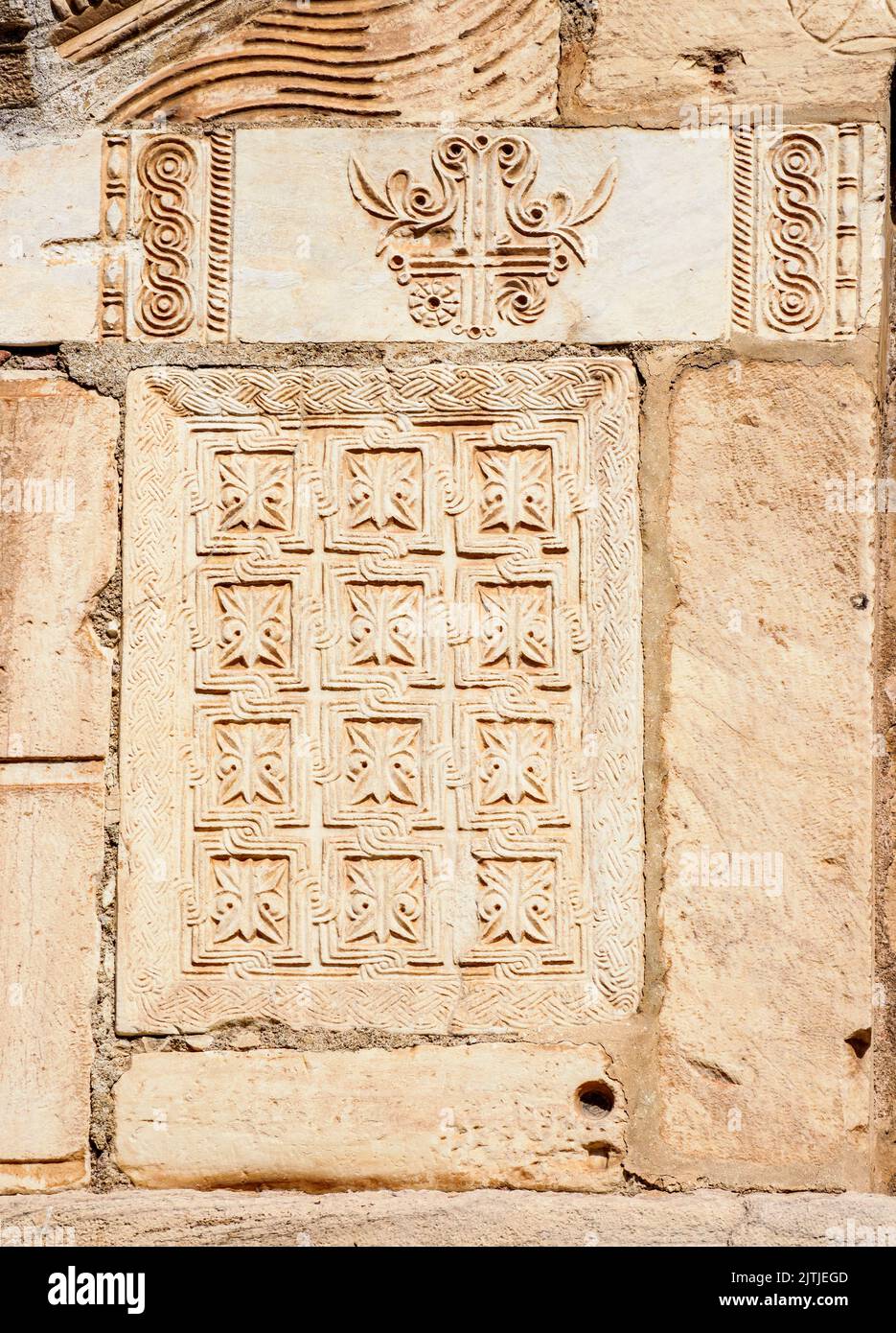 Kirche St. Eleutherios, Detailansicht, Mitropoleos Platz, Athen, Attika, Griechenland Stockfoto