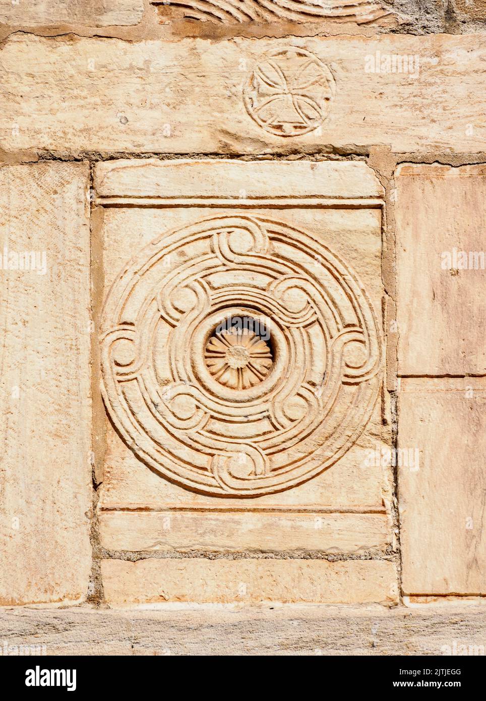 Kirche St. Eleutherios, Detailansicht, Mitropoleos Platz, Athen, Attika, Griechenland Stockfoto
