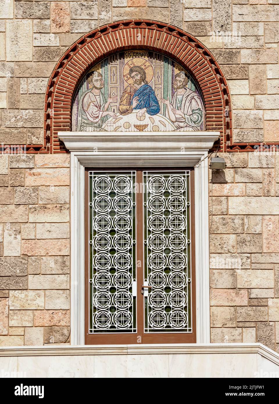 Agia Triada, Dreifaltigkeitskirche, Detailansicht, Piräus, Attica, Griechenland Stockfoto