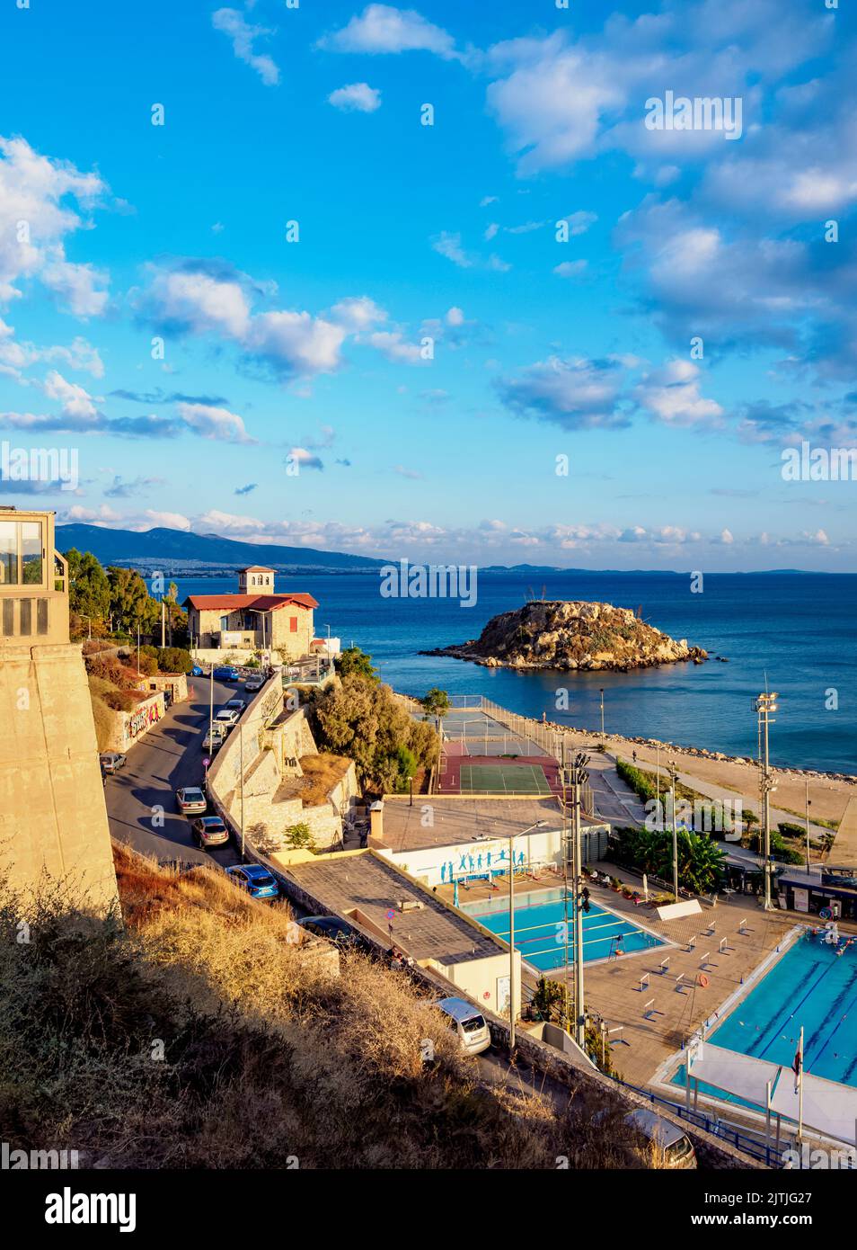 Küste von Piräus, Attika, Griechenland Stockfoto