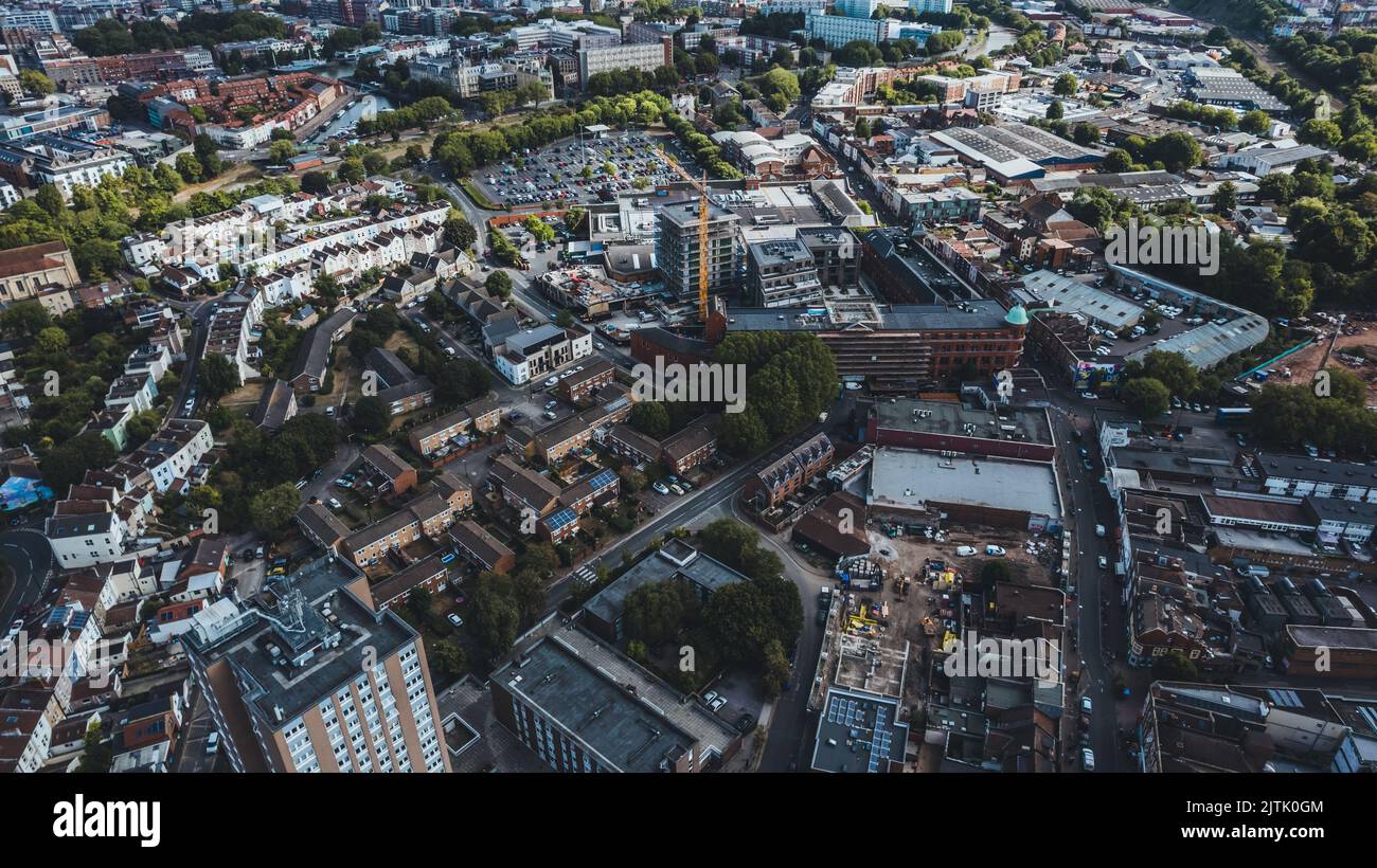 Stadtbild von Bristol, Großbritannien Stockfoto