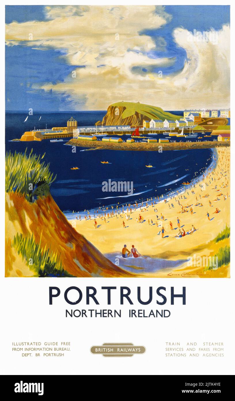 Portrush. Nordirland von Lance Cattermole (1898-????). Poster veröffentlicht ca. 1950. Stockfoto