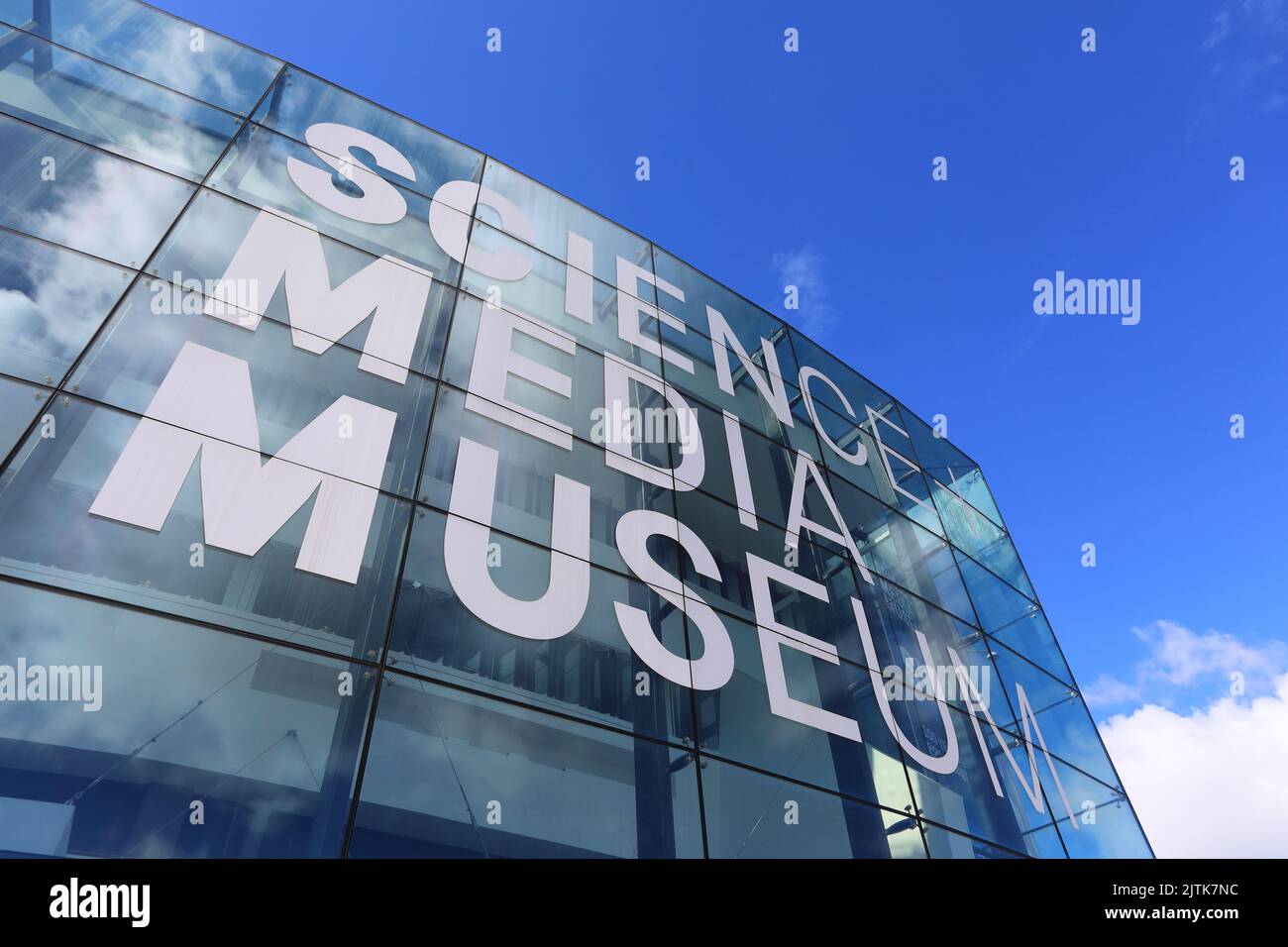 Das renommierte National Science and Media Museum mit hochkarätigen Ausstellungen und interaktiven Galerien in der Stadt Bradford, West Yorkshire, Großbritannien Stockfoto