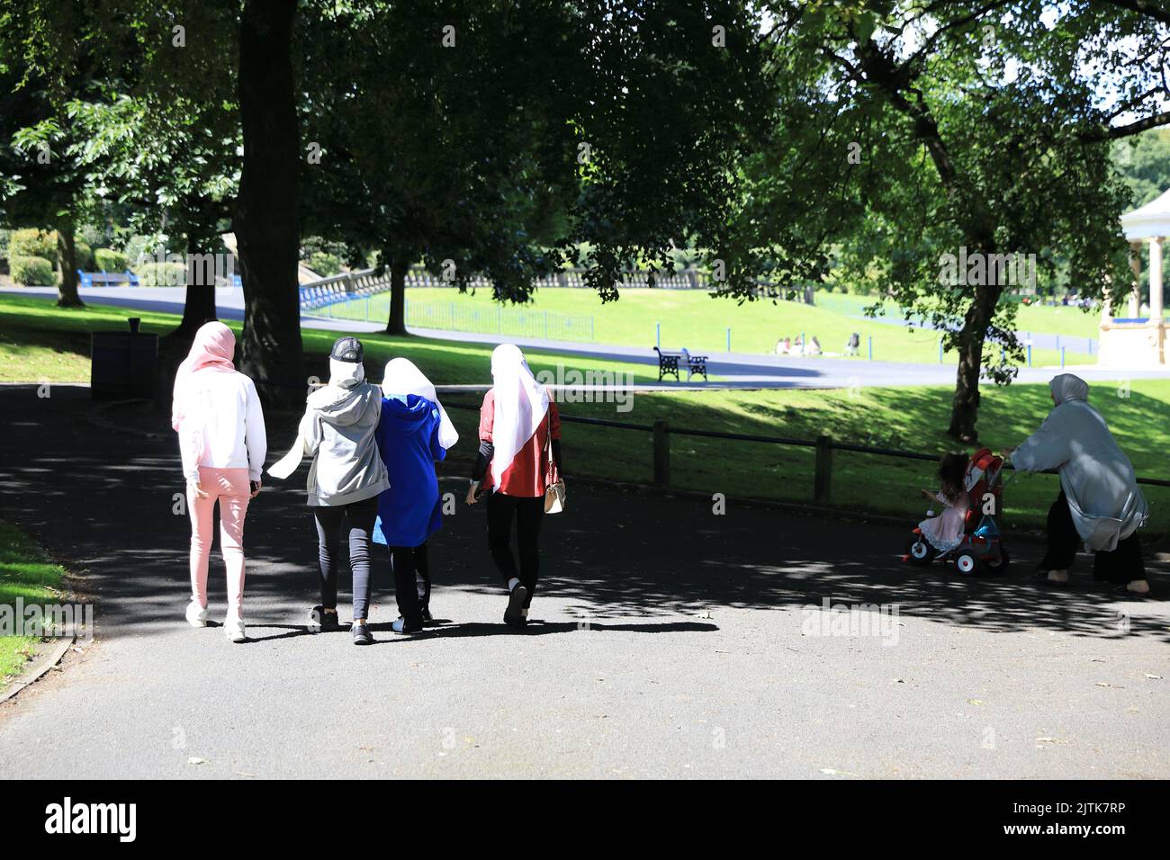Lister Park, Bradfords größter Park und im Manningham-Viertel der Stadt, in West Yorkshire, Großbritannien Stockfoto