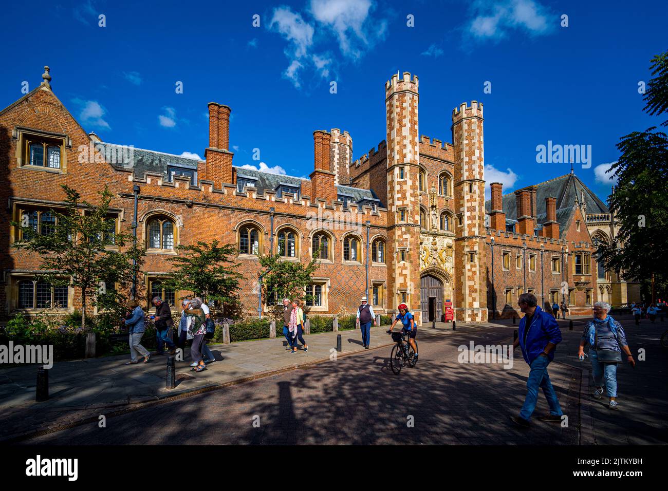 Cambridge St John's College - The Great Gate St John's College University of Cambridge - fertiggestellt 1516. Cambridge Tourism Historic Cambridge. Stockfoto