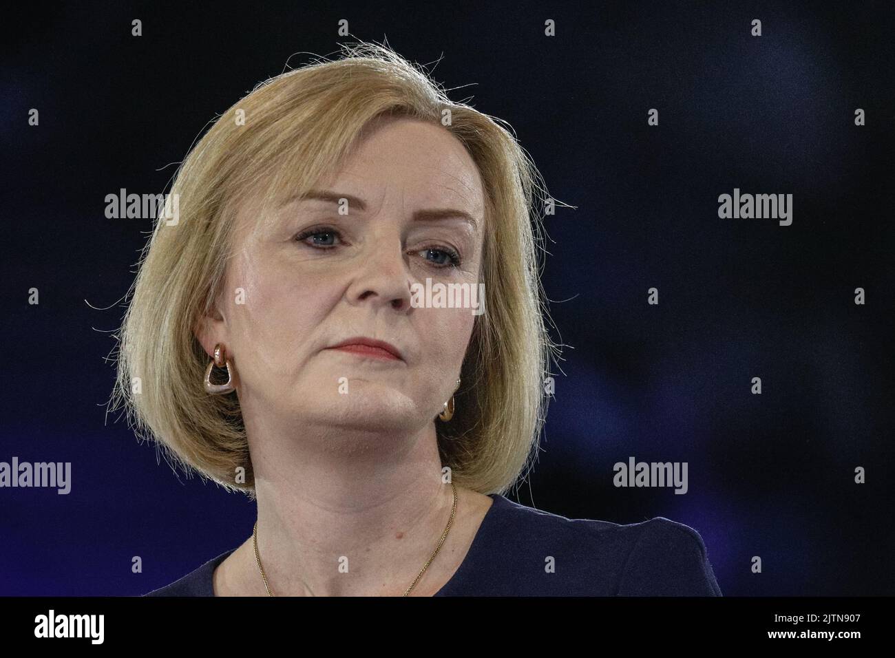 London, Großbritannien. 31. August 2022. Bei den letzten Rennen um die Führung der Konservativen Partei in der Wembley Arena kämpfen Liz Truss und Rishi Sunak um die Führung der Partei und die Position des nächsten Premierministers. Kredit: Imageplotter/Alamy Live Nachrichten Stockfoto