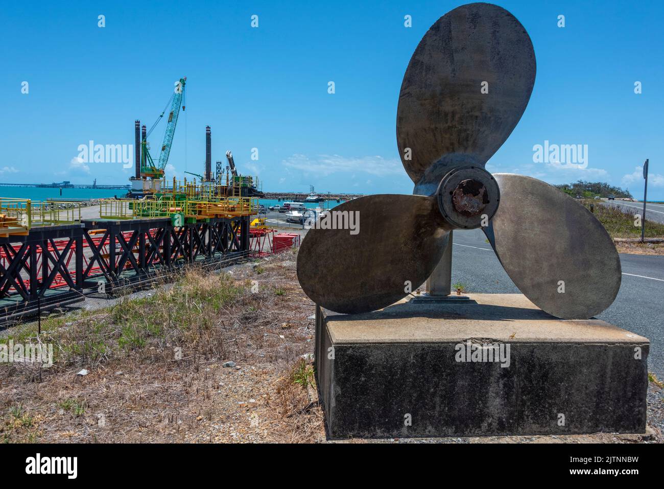 Zwei Kohlebergwerke im Hafen, Hay Point Coal Terminal (HPCT) und Dalrymple Bay Coal Terminal (DBCT), werden in Central Queensland betrieben Stockfoto