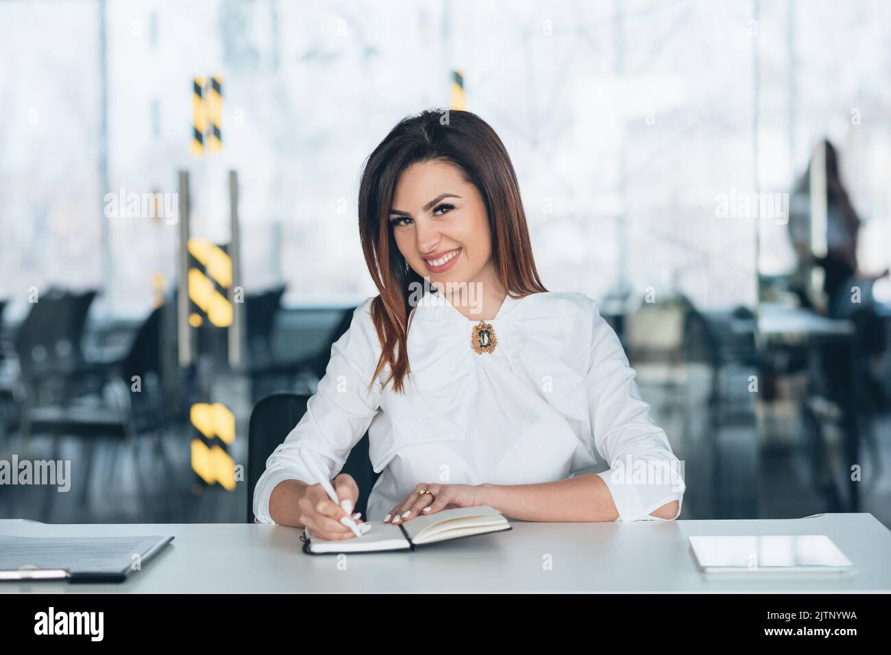 Geschäftsfrau erfolgreiche weibliche Teamleiterin Stockfoto
