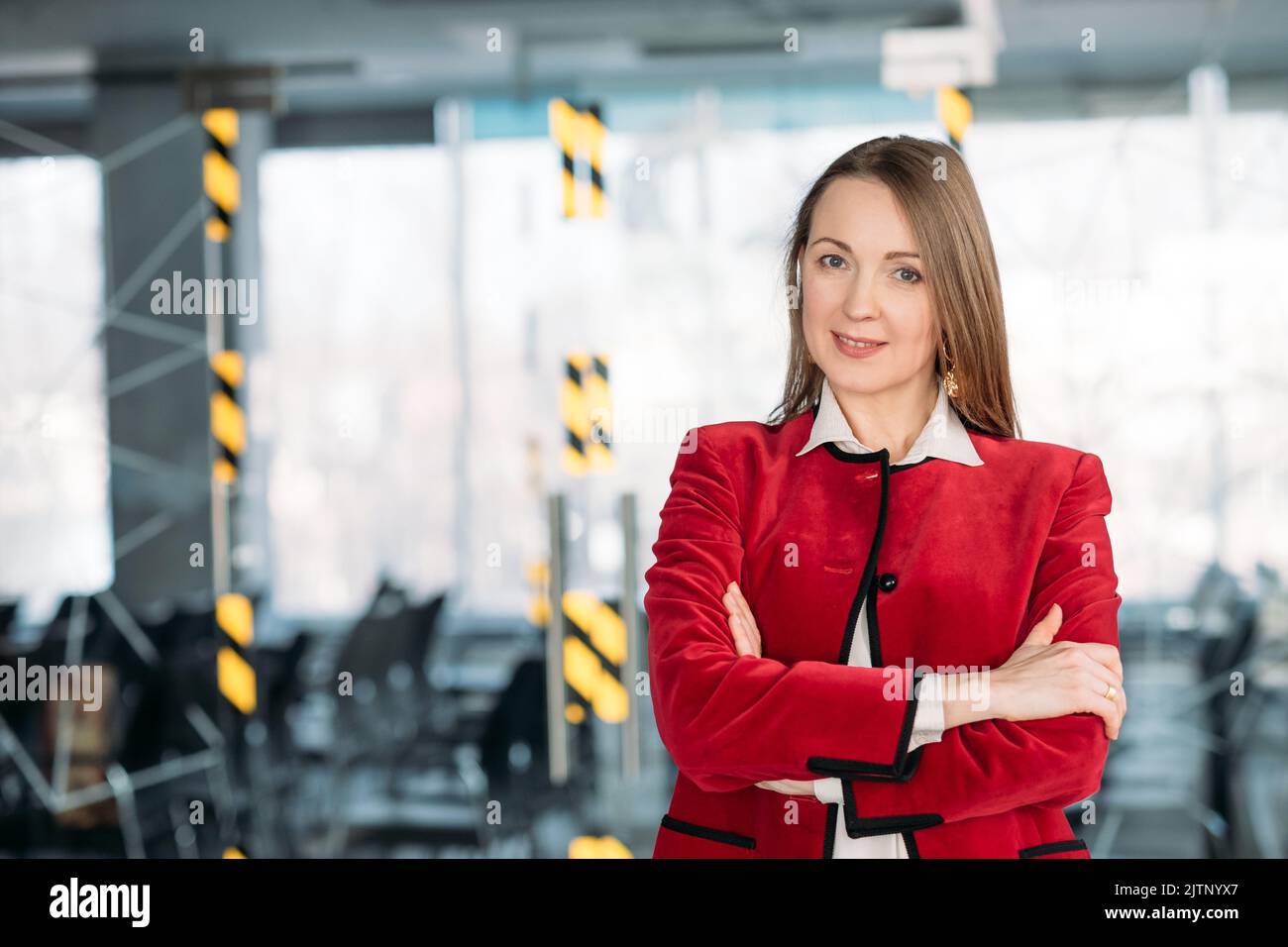 Business Coaching reife weibliche Teamleiterin Stockfoto