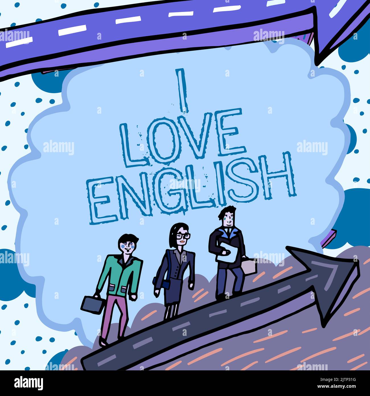 Konzeptuelle Bildunterschrift I Love English, Business Showcase, um Zuneigung für internationale Sprache Grammatik Geschäftsfrau tragen Virtual Reality Simula haben Stockfoto