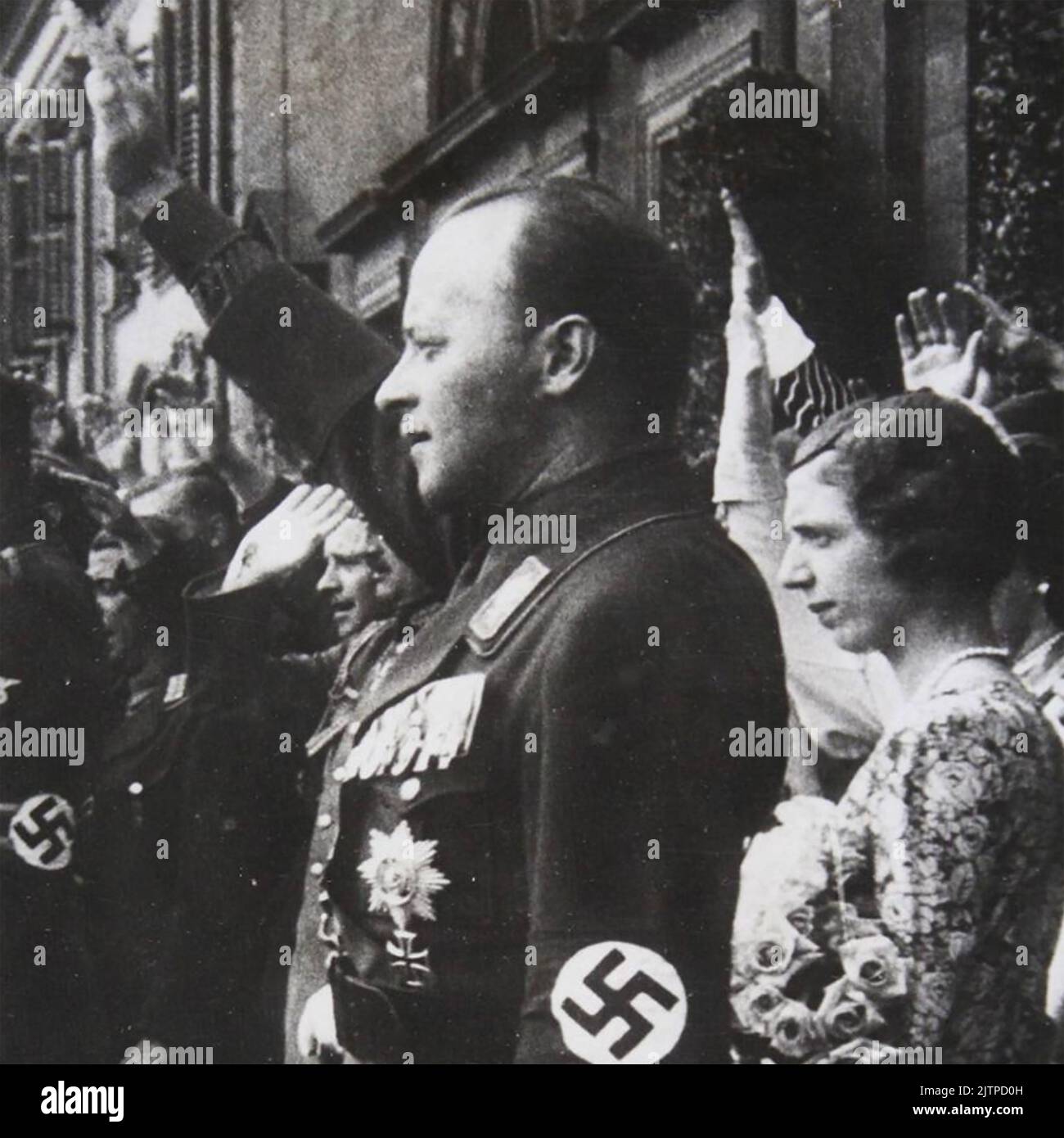 PRINZ PHILIPP VON HESSEN (1896-1980) mit seiner Frau Mafalda um 1942, bevor er bei Hitler in Ungnade fiel Stockfoto
