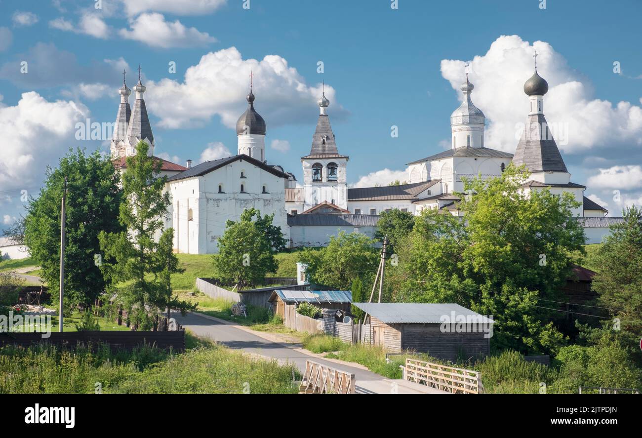 Ferapontov Kloster im Dorf im Sommer Tag in Wologda Region Russland Stockfoto