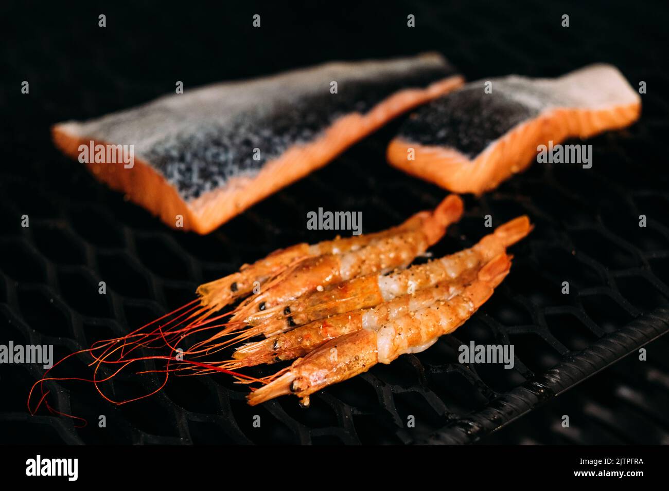 Professionelle Küchengerät Meeresfrüchte bbq-Staubsauger Stockfoto